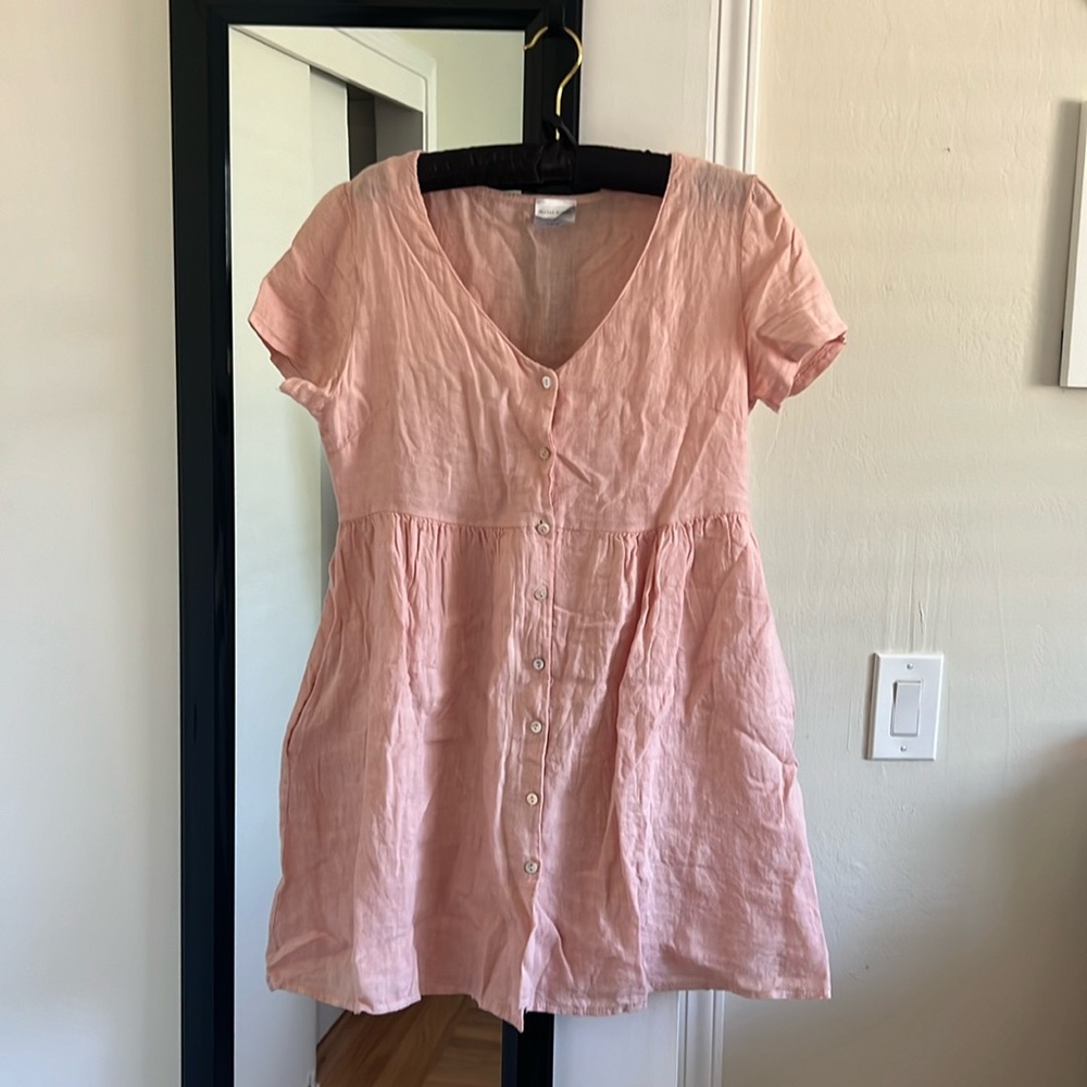 Jillian Harris x Priv Pink Linen Dress